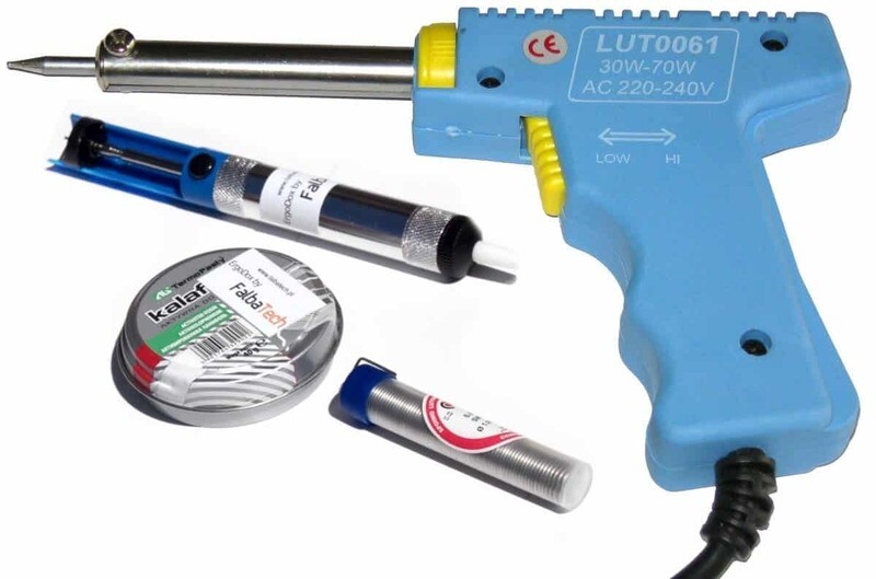 Solder Gun Dual Heat Power 30-70W to soldering keybard