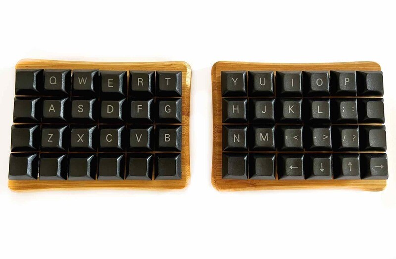 DSA KeyCaps Black Printed (left &amp; right keyboards) Let&#39;s Split