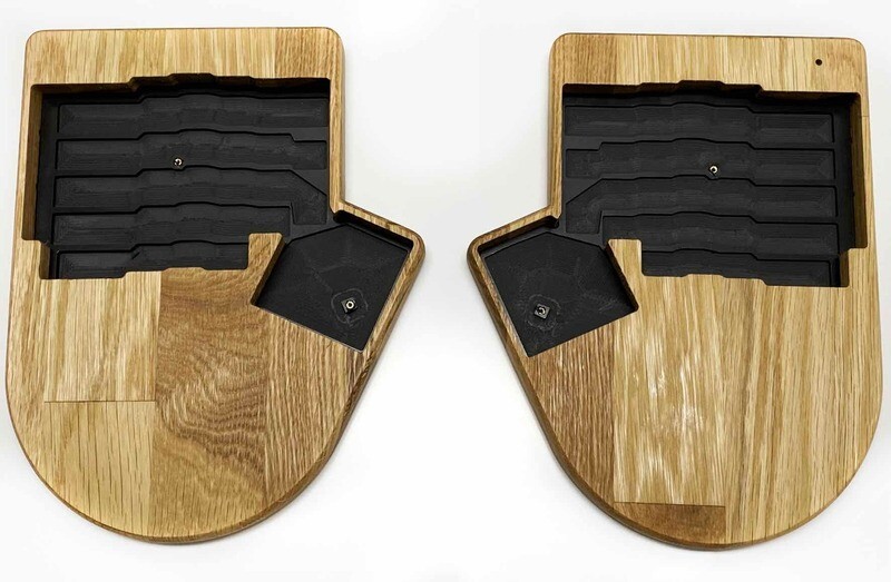 ErgoDox FullHand LIFT Wooden Case High Profile ver2