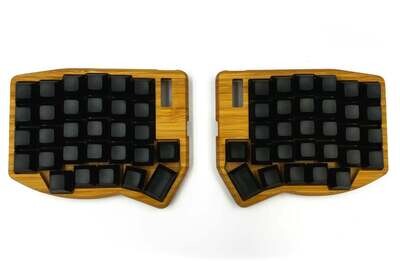 Sofle v1 Standard LIFT Bamboo Wood Case with oil finish