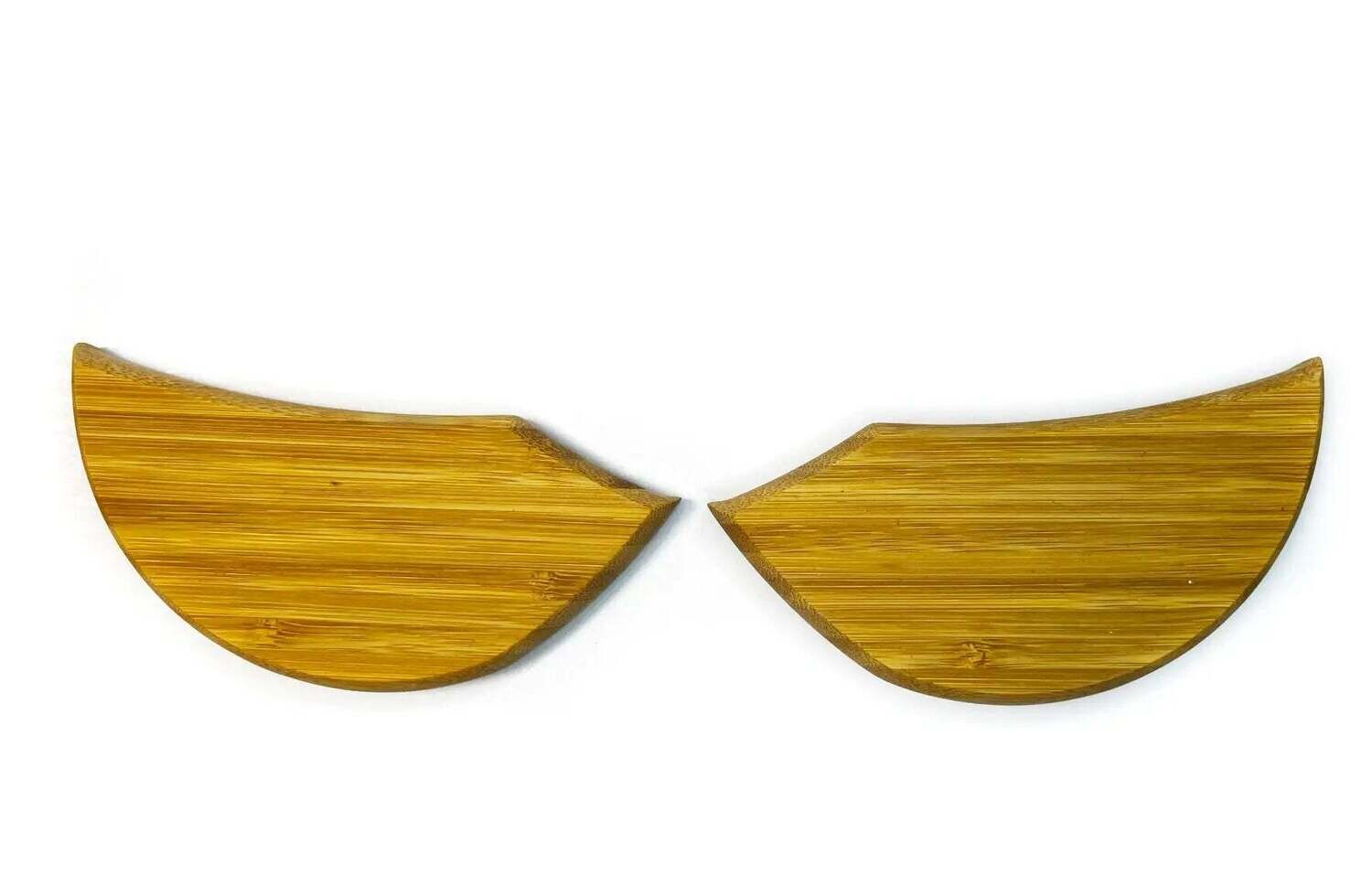 Set of wooden wrist rests for Sofle keyboard - Bamboo