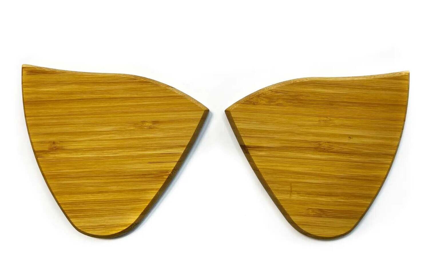 Set of wooden wrist rests for Kyria keyboard - Bamboo