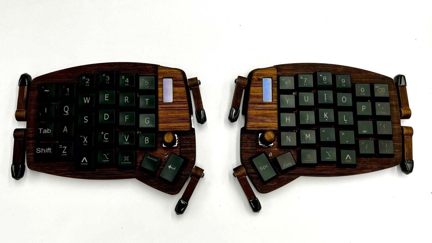 Black Printed Low profile chocolate Keycaps Pack for Sofle