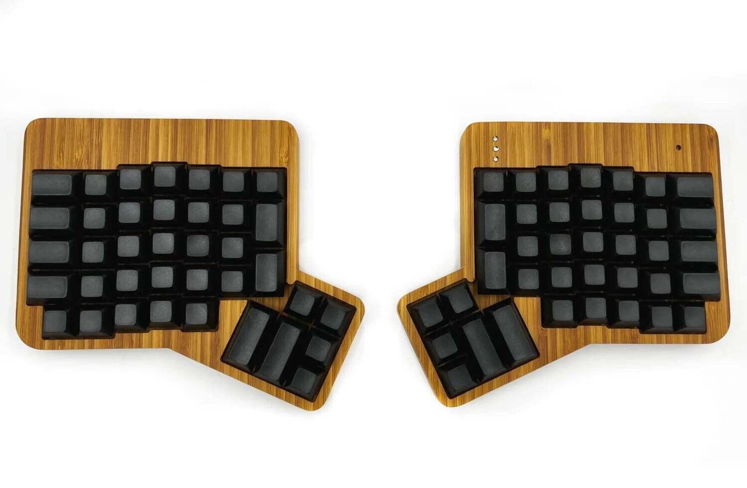 ErgoDox_FT Standard Bamboo Wood Case with oil finish