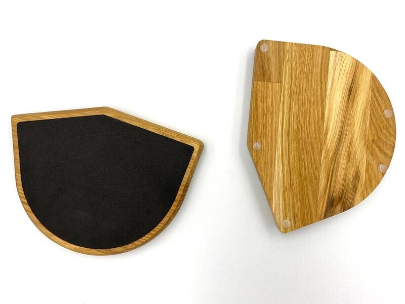 Wooden wrist rests for ErgoDox keyboard - OAK