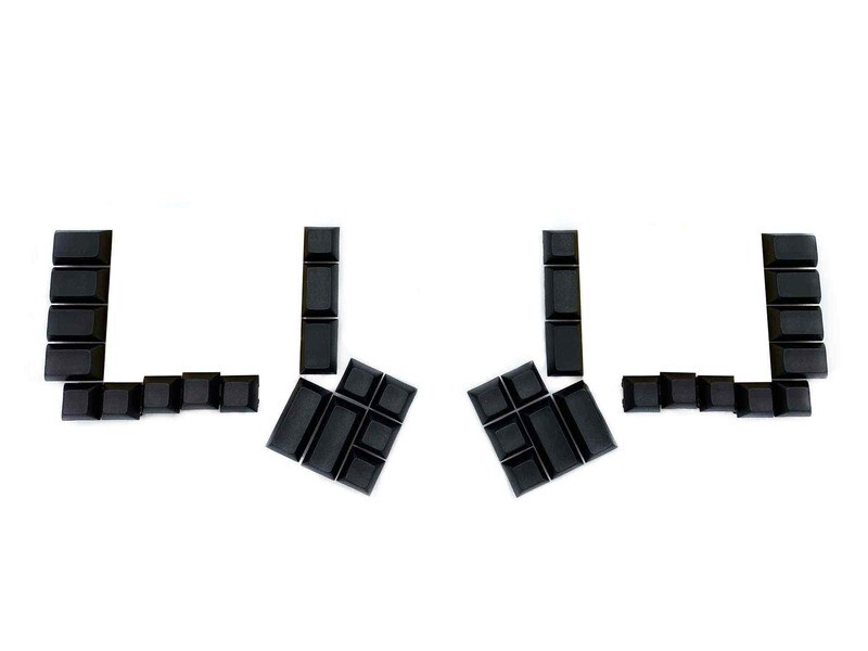 DSA KeyCaps (left &amp; right keyboards) ErgoDox - 76 key black (modifier set)