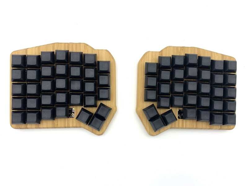 ErgoDash Standard LIFT Bamboo Wood Case with oil finish ver1