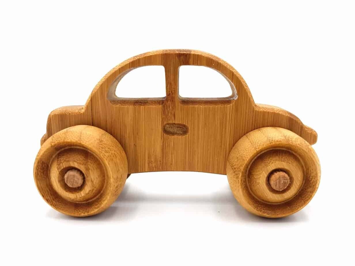 Wooden Bamboo Toy Car (eco toys) - Sedan