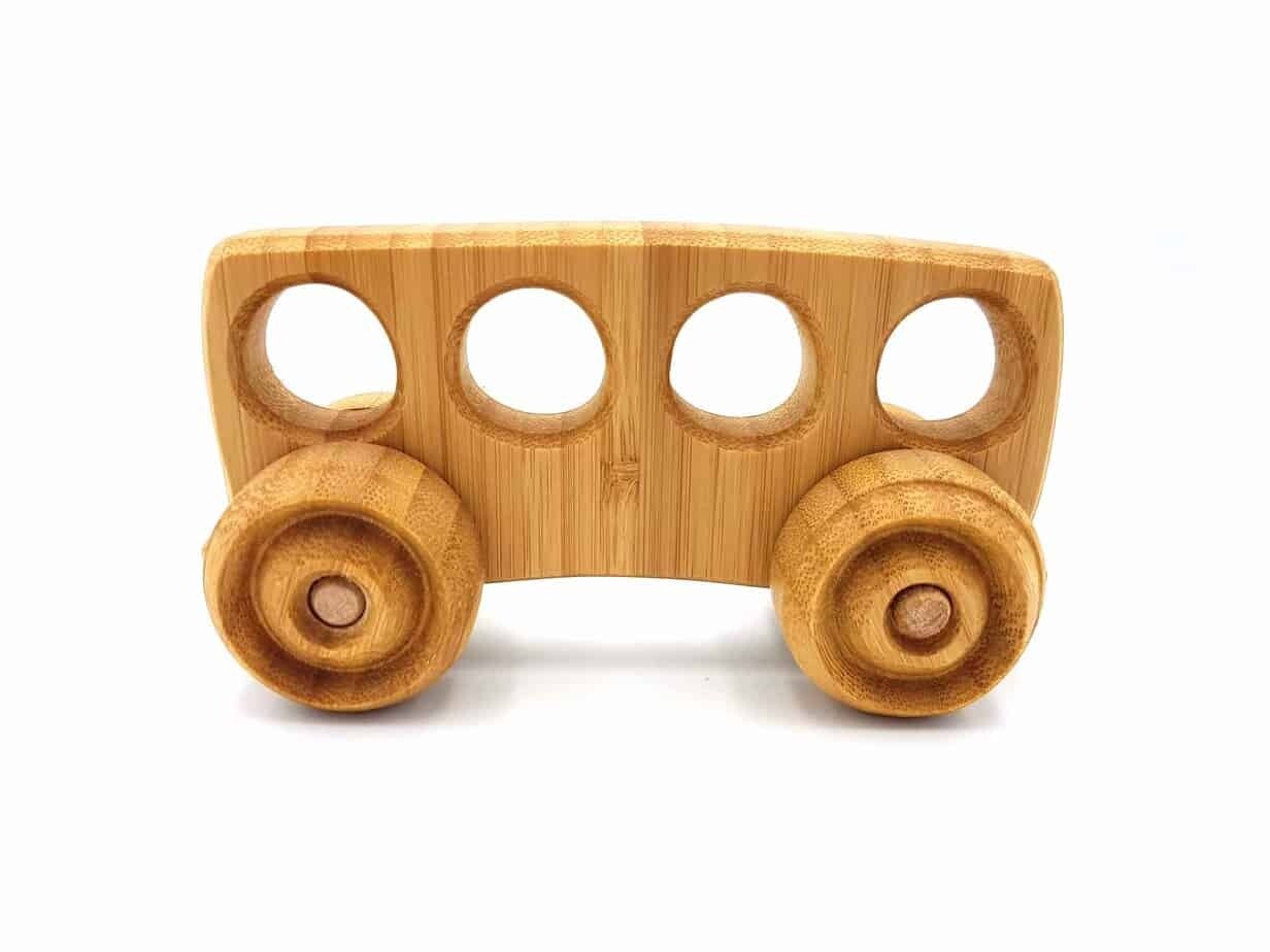 Wooden Bamboo Toy Car (eco toys) - Bus