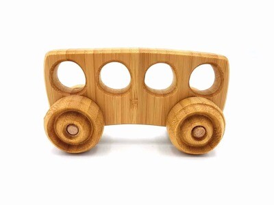 Wooden Bamboo Toy Car (eco toys) - Bus