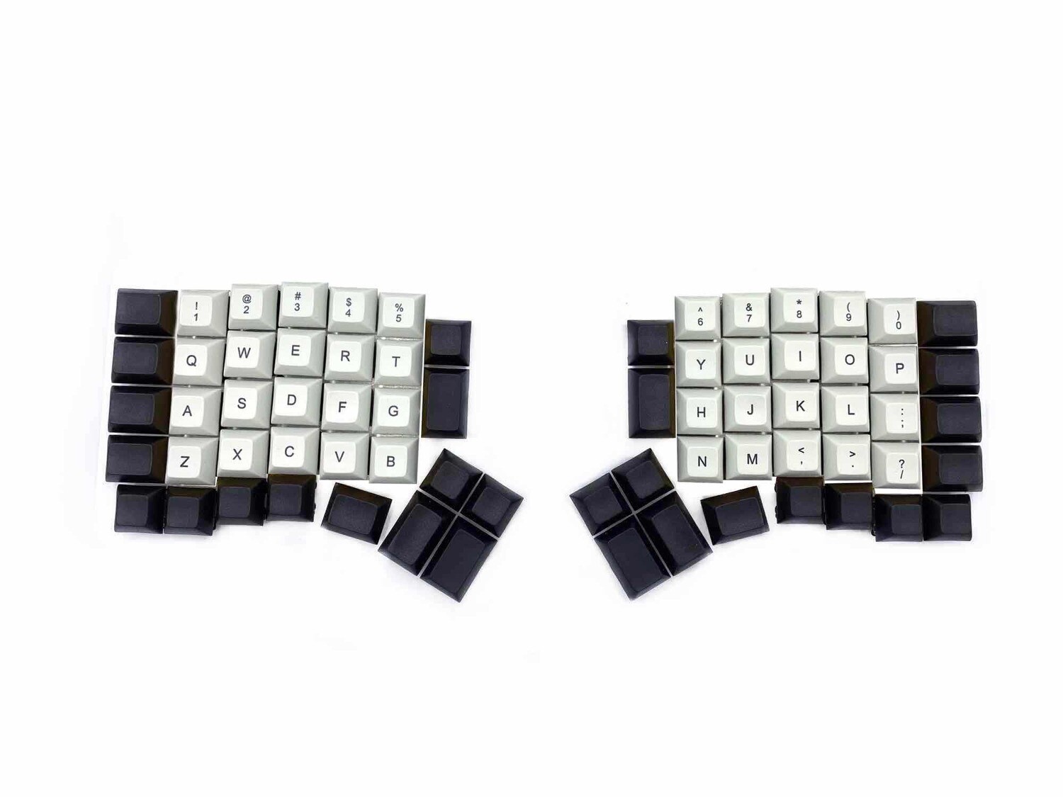 DSA KeyCaps Printed (left & right keyboards) REDOX