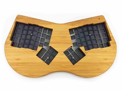 ErgoDox Joined FullHand LIFT Bamboo Wood Case with oil finish ver.2