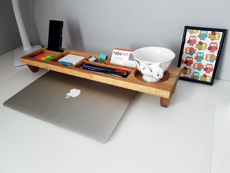 Wood Desktop Organizer Oak