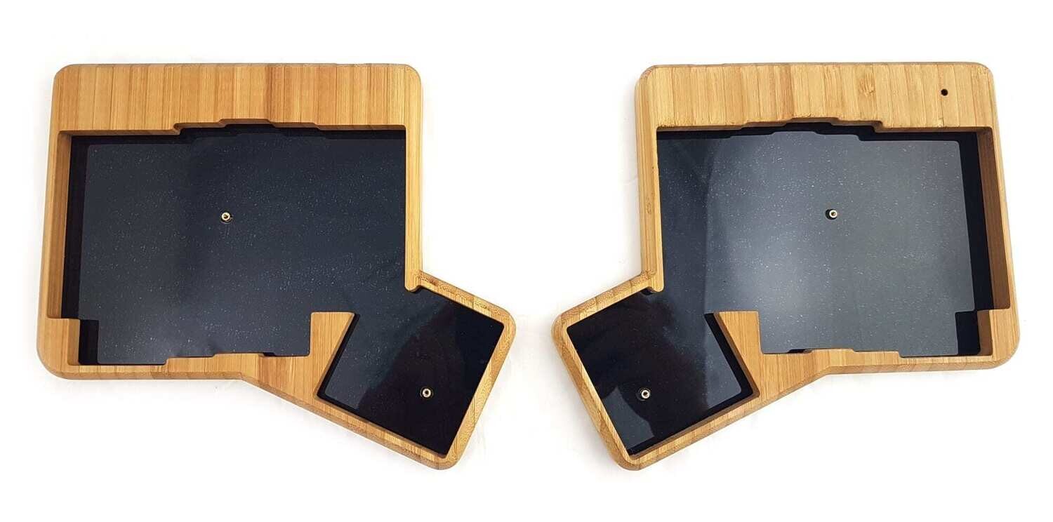 (One Hand) ErgoDox Standard LIFT Bamboo Wood Case with oil finish