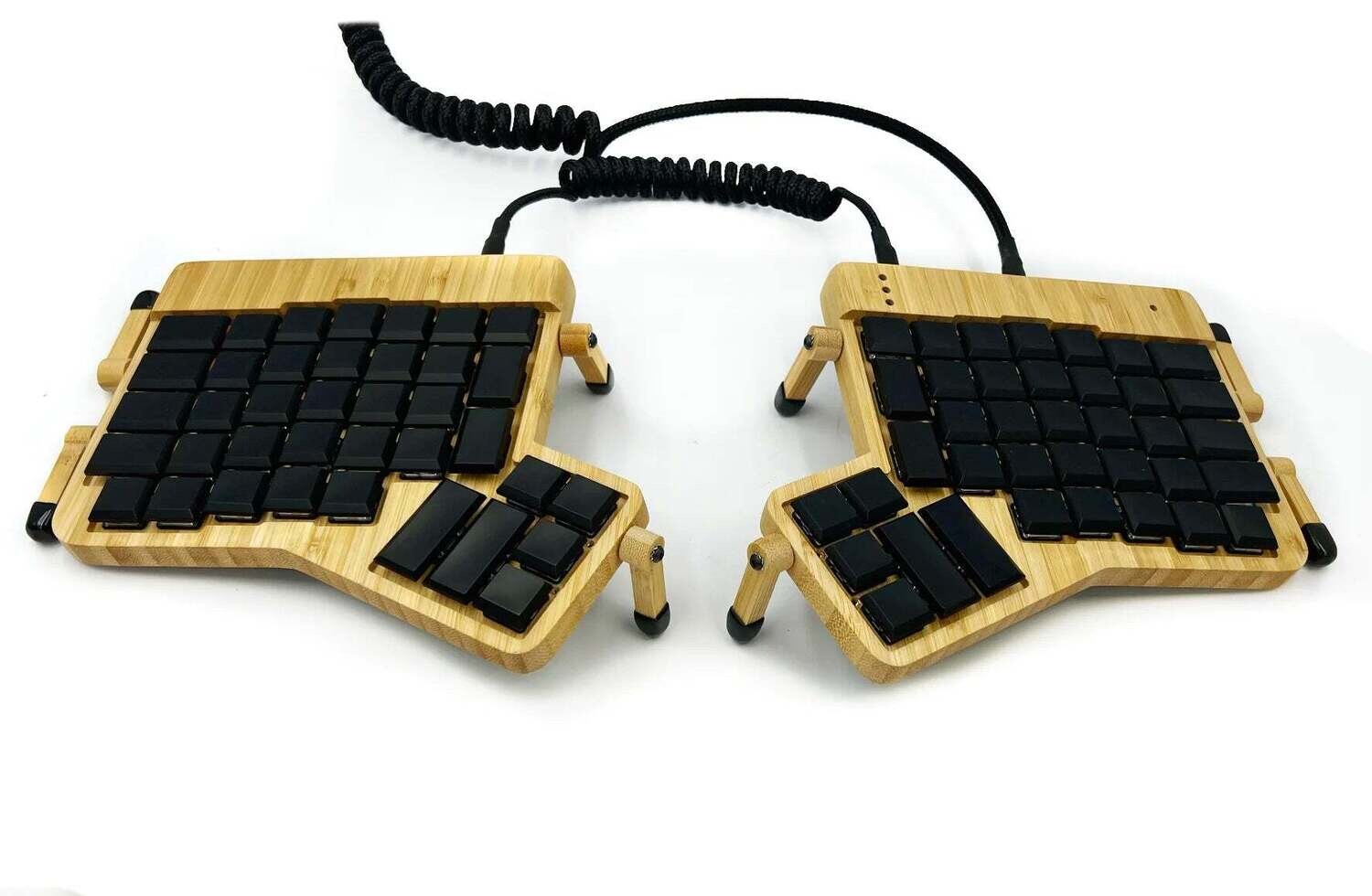 ErgoDox_FT Low Profile Wood Case with oil finish