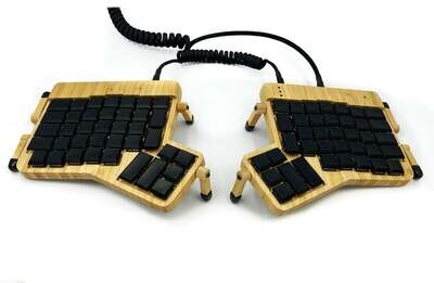 ErgoDox FT Low Profile Wood Case with oil finish