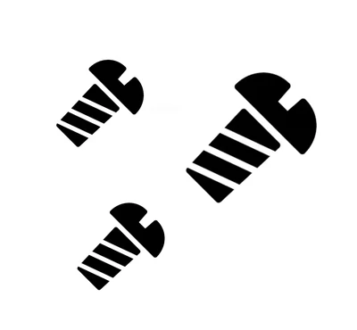 Screws and rubbers