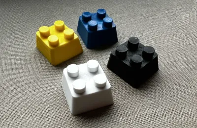 Colorful LEGO-Compatible Keycaps