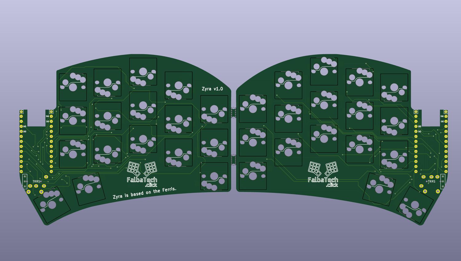 Zyra FT Low Profile: Fully Assembled Custom Mechanical Keyboard