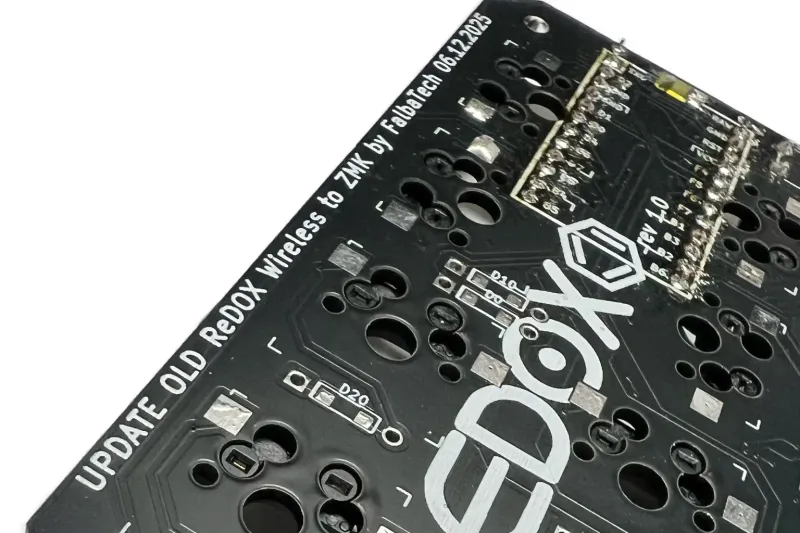 Redox Wireless (Classic Since 2018) → Wired (QMK/VIA) or Wireless (ZMK Bluetooth) Upgrade Service