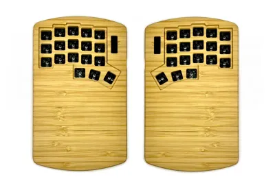 Corne mini FullHand Bamboo Wood Case