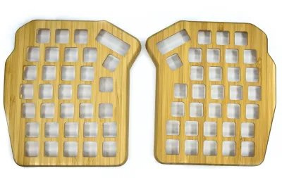 B-stock! ErgoDash Standard LIFT Bamboo Wood Case with oil finish ver1 B-stock! ErgoDash Standard LIFT Bamboo Wood Case with oil finish ver1