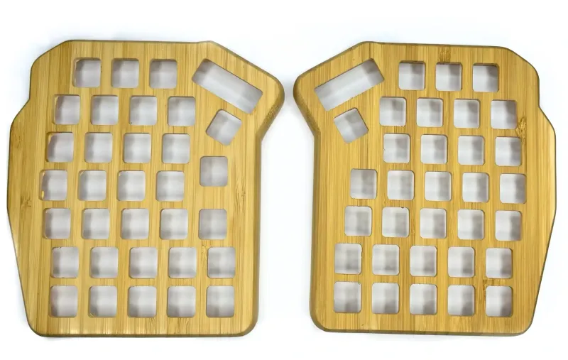 B-stock! ErgoDash Standard LIFT Bamboo Wood Case with oil finish ver1