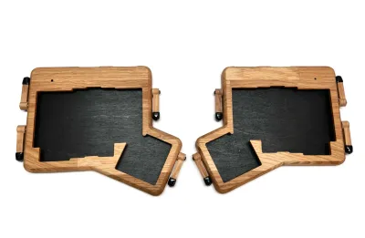 Upgrade Your ErgoDox: Switch from Acrylic to a Premium Wood Case – ‘Litster’ by Falba.Tech!