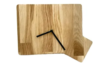 TimeKey Acacia Edition - Silent Wall Clock in the Shape of Your Keyboard