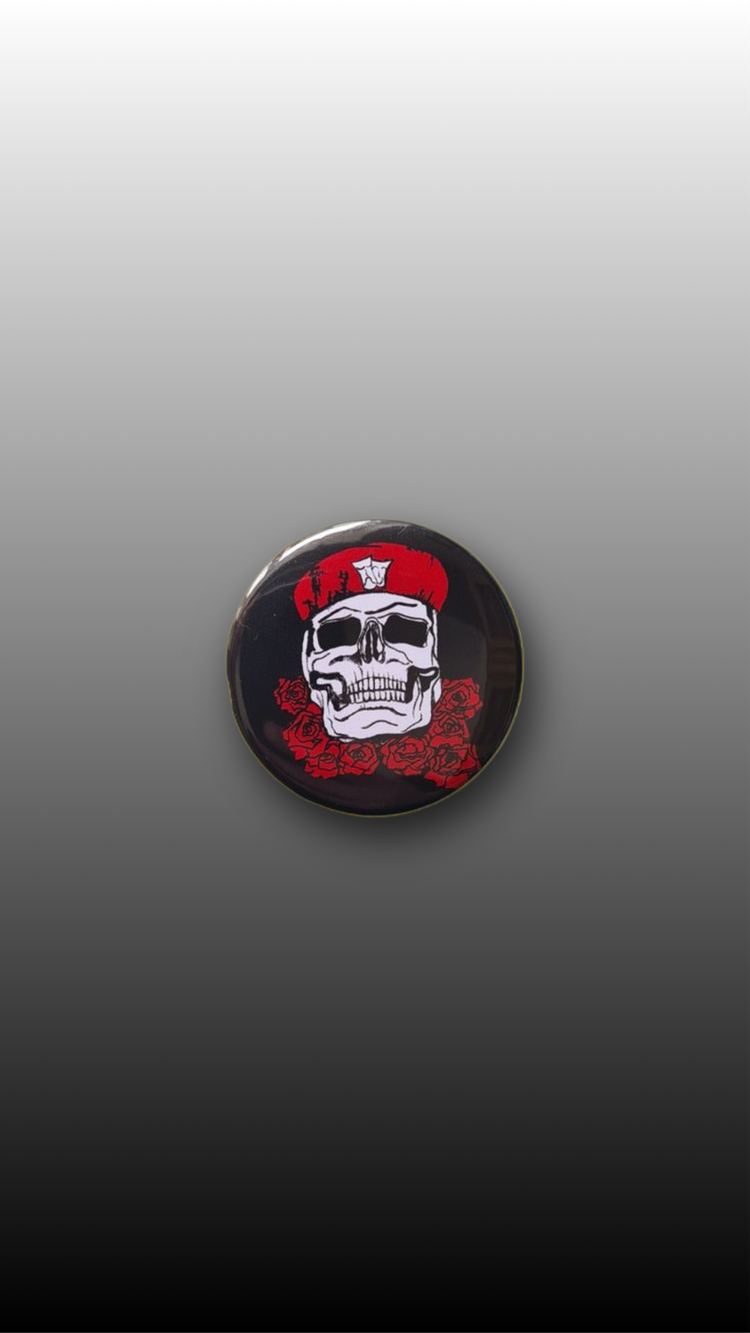Button "Strike It Like It's Hot" Skull