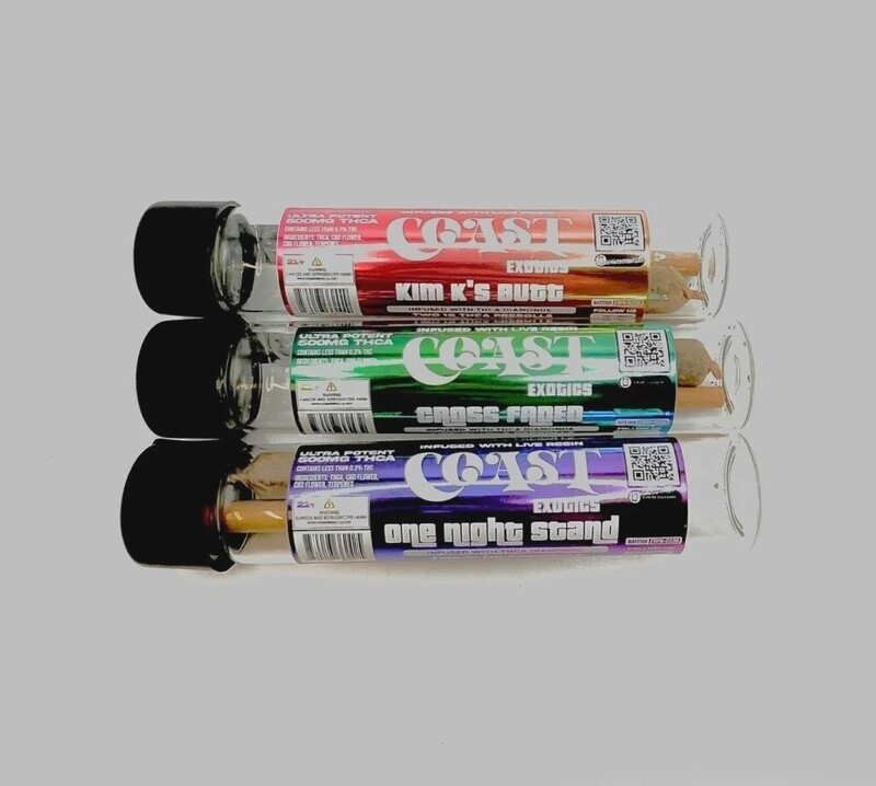 Coast Exotics THCA Diamond Infused Preroll - 2ct.