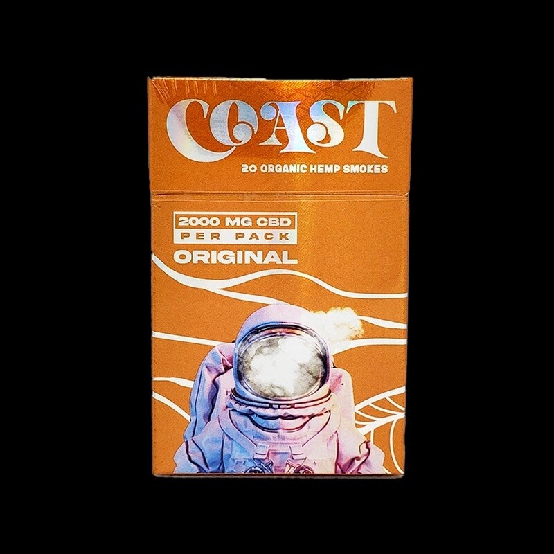 Coast Smokes CBD+CBG Hemp Smokes 20 pack