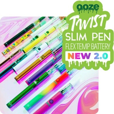Ooze Slim Twist Pen | 2.0 Battery + USB Charger