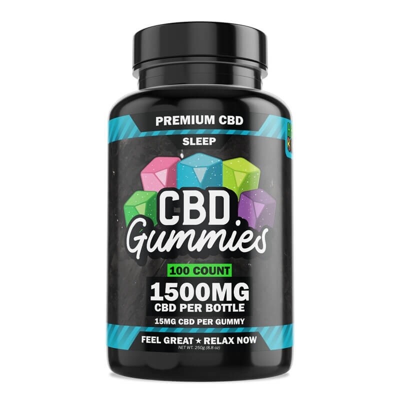 Hemp Bombs CBD Sleep Gummies 100ct - 1500mg