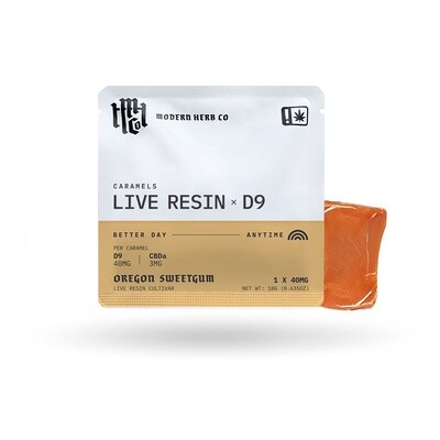 Modern Herb Co Live Resin and Delta 9 Caramel - 40mg