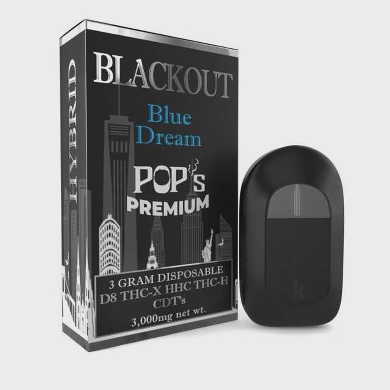 Pop&#39;s Premium Blue Dream Blackout Disposable - 3g