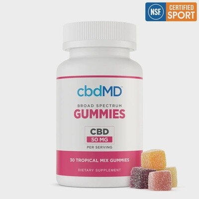 CBDMD Tropical Gummies | 1500mg 30ct