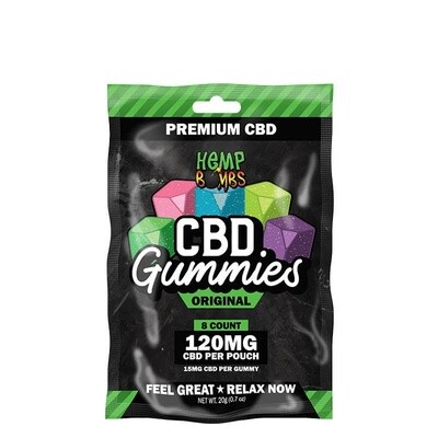 HEMP BOMBS CBD Gummies | 120mg 8ct
