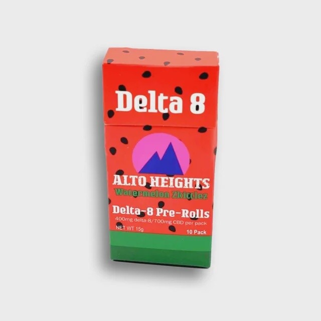 Delta-8 Watermelon Zkittles Prerolls - 10ct [Alto Heights]