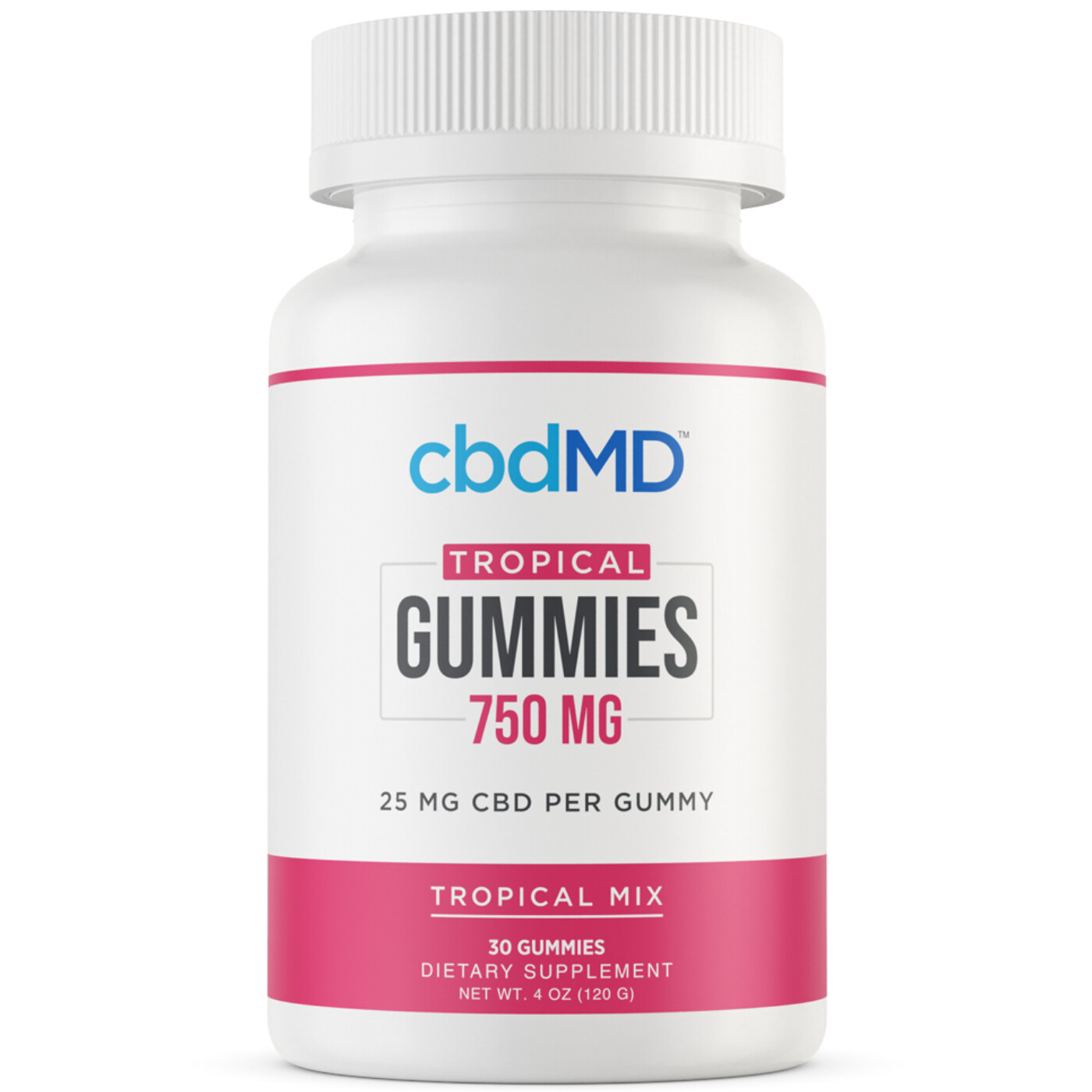 CBDMD Tropical Gummies | 750mg 30ct