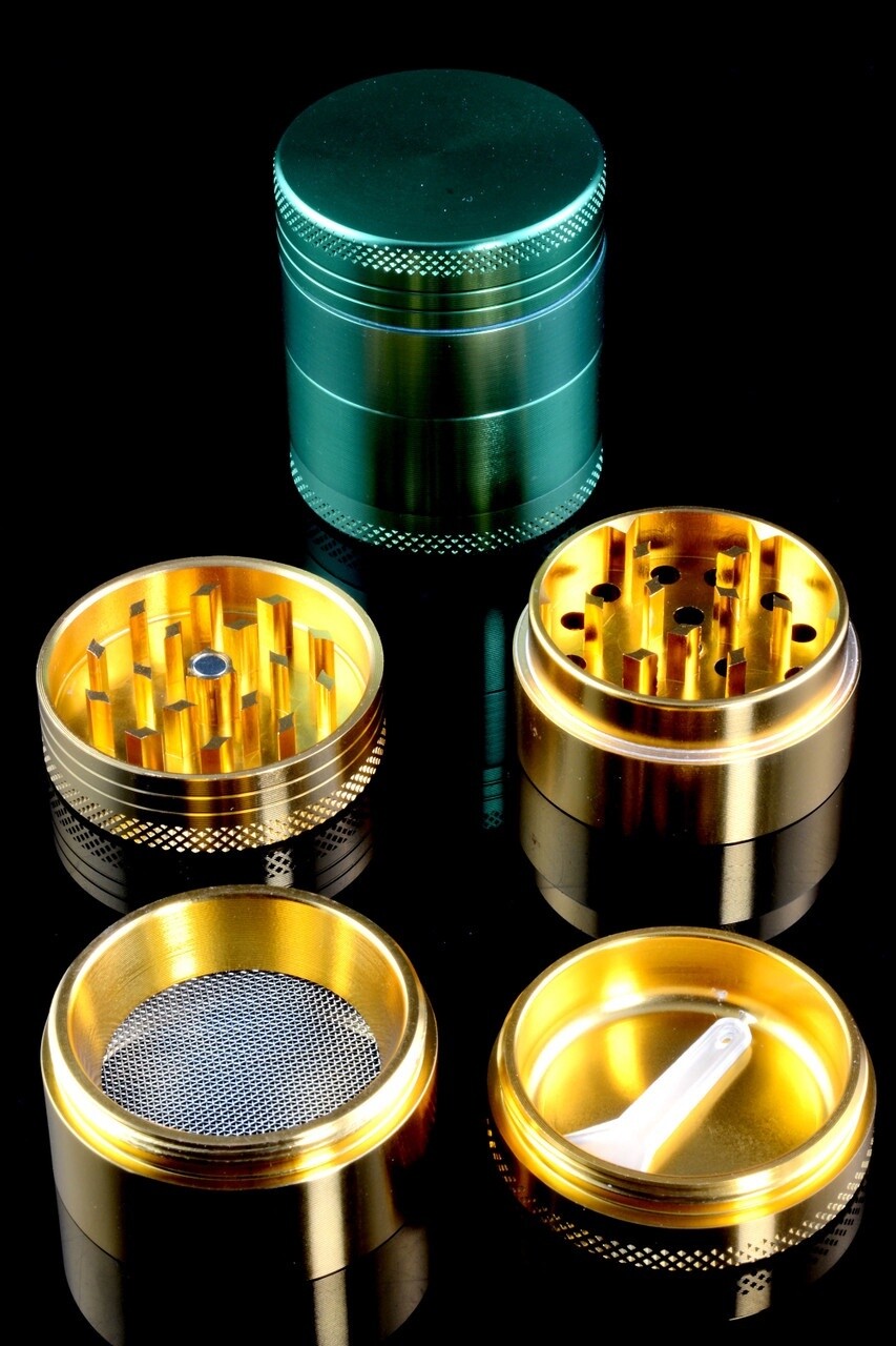 40mm 4 Pc Colored Zinc Alloy Grinder