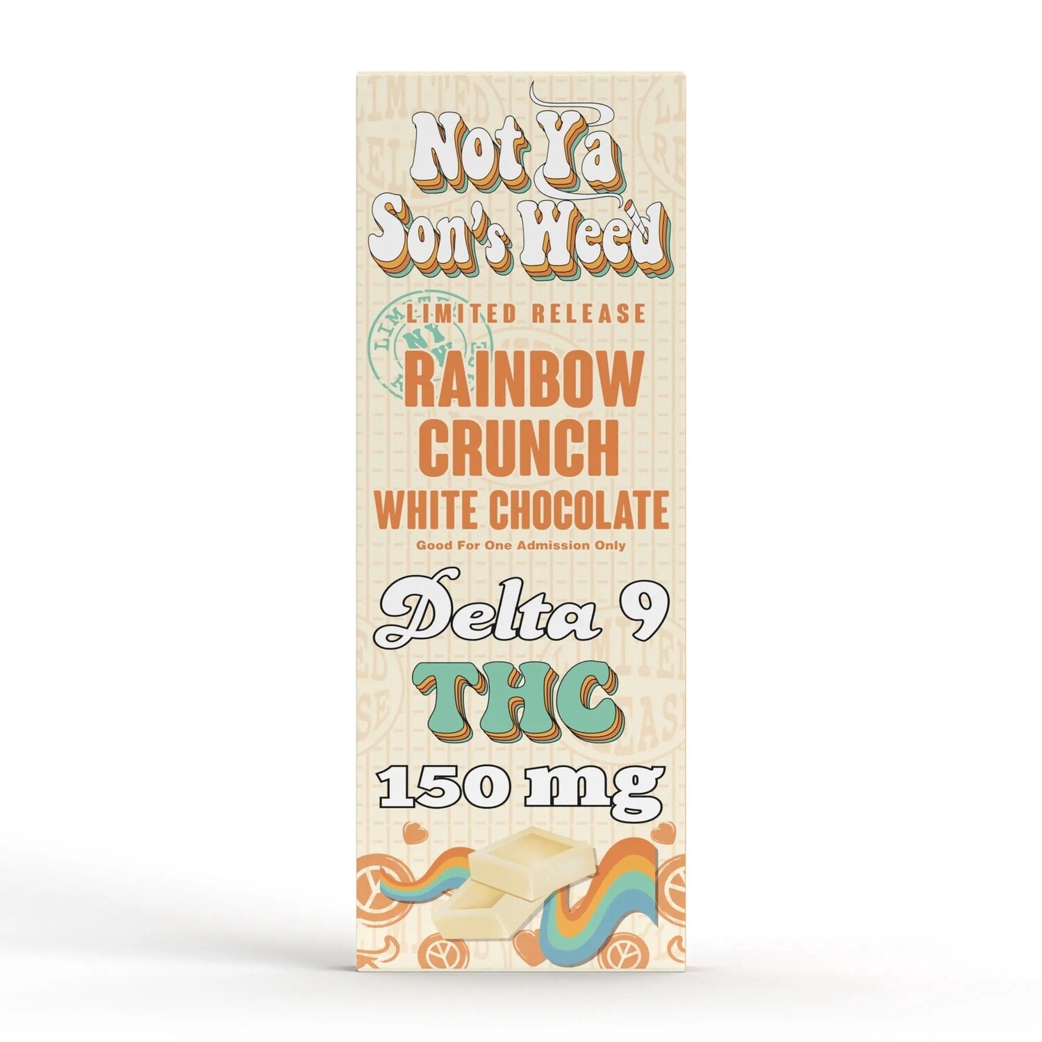 NYSW Delta 9 Rainbow Crunch Candy Bar - 150mg