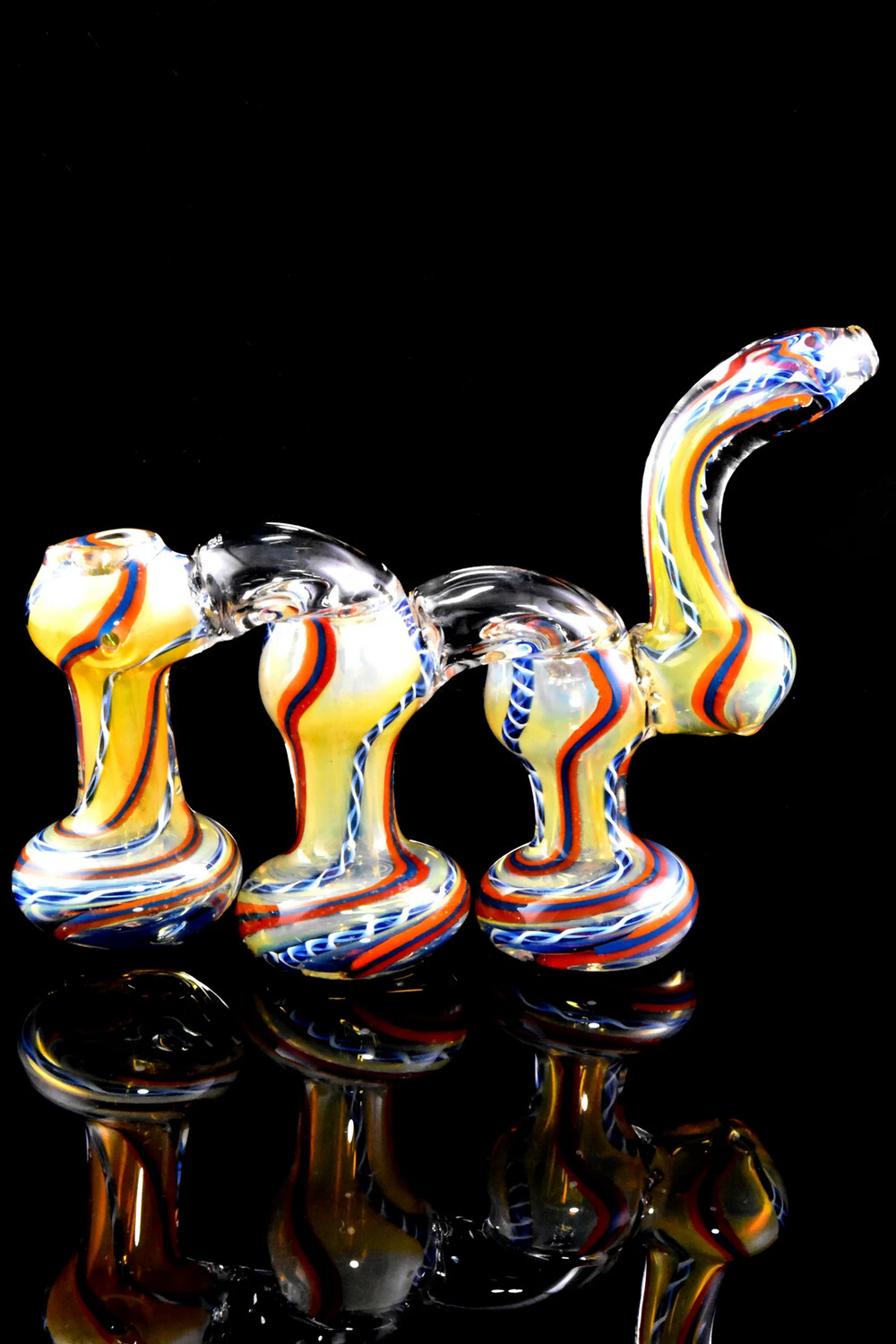 Large Color Changing Triple Chamber Sherlock Bubbler