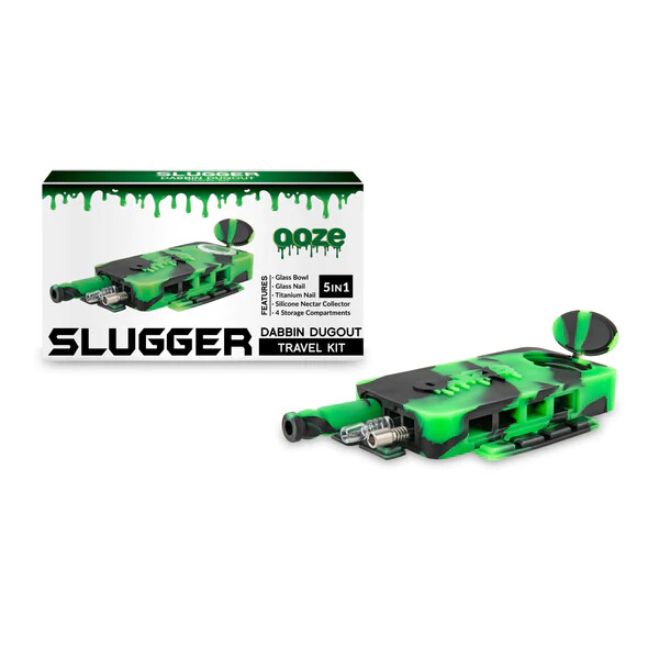 Ooze Slugger Dabbin&#39; Dugout Silicone Travel Dab Kit, Color: Chameleon