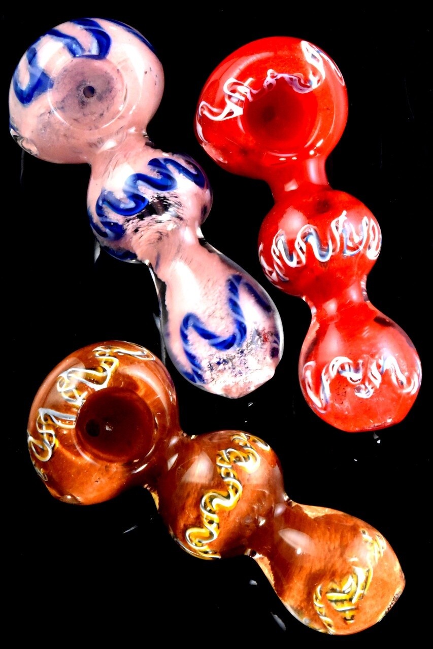 Thick Silver Fumed Frit Glass
