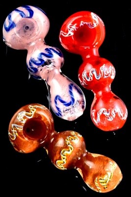Thick Silver Fumed Frit Glass