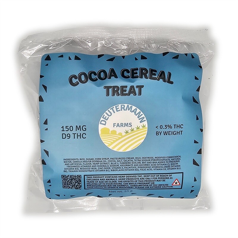 Deutermann Farms Delta 9 Cocoa Cereal Treat Bar - 150mg