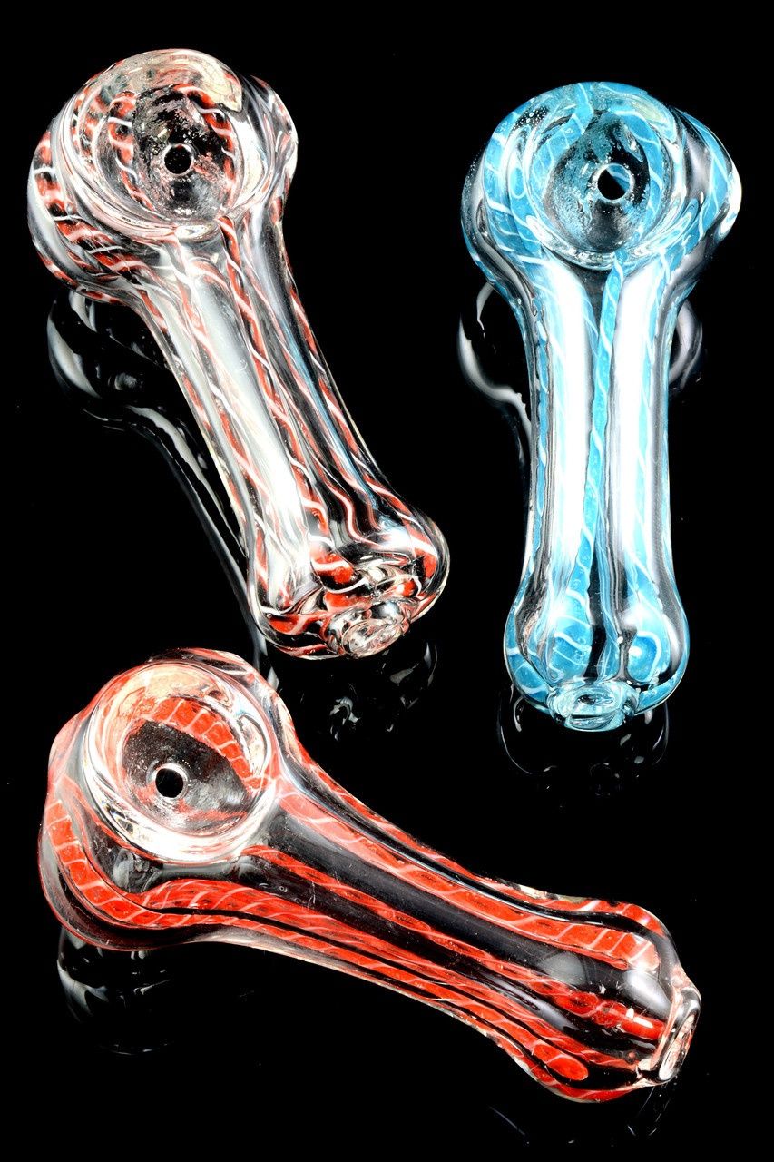 Small Striped Glass Pipe