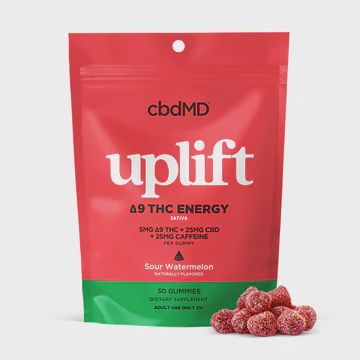 cbdMD | Uplift Gummies [5mg D9+5mg CBD+25mg Caffeine]