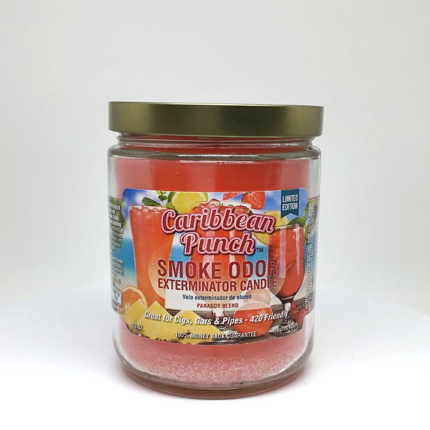 Smoke Odor 13oz. Candle, Scent: Caribbean Punch